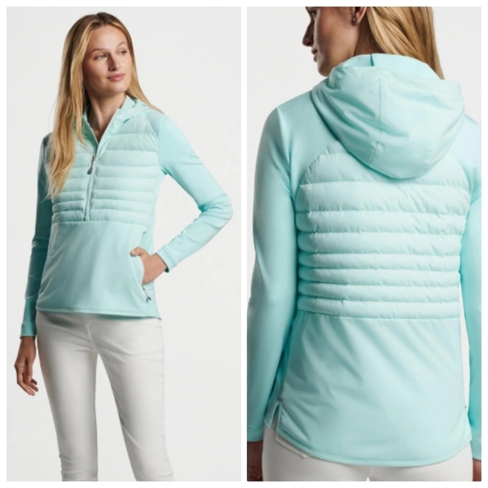 New Peter Millar Women's Celeste Hooded Merge Jacket Medium NWT